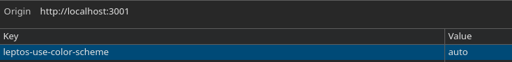 local storage key